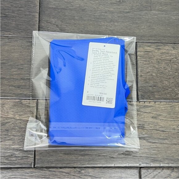 Lululemon NWT Swiftly Tech Racerback Tank Top 2.0 *Race Length Blazer Blue Tone - Picture 9 of 9